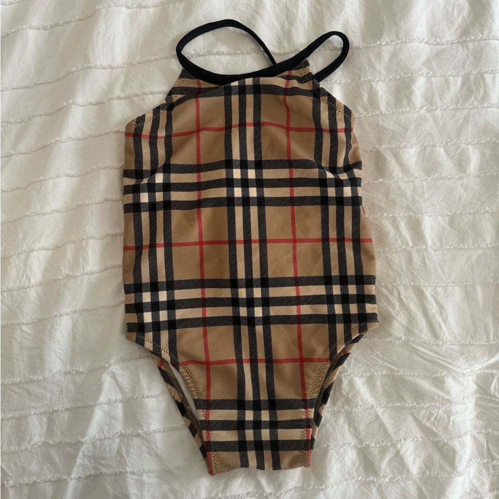 Toddler Burberry one piece bathing suit
